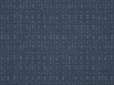 Embrace Indigo furniture fabric. Item number 145849-0003
